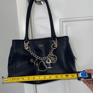 Guess black shoulder purse